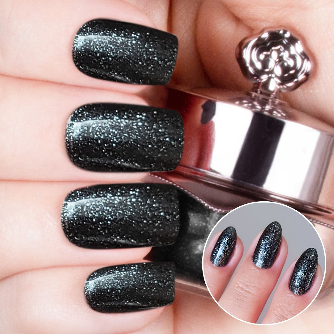 Noir Diamonds - Classic Nail Powder - By Suzanne W