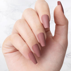 Classic Nude Pink Coffin nails