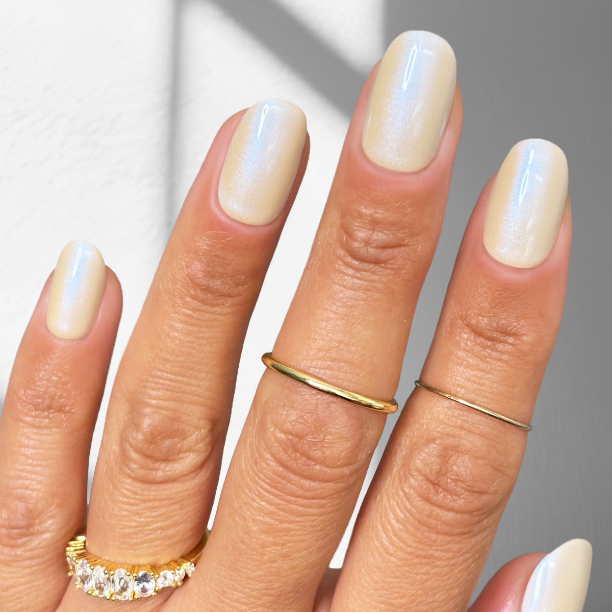 Ivory - Oval Sustainable Nails -