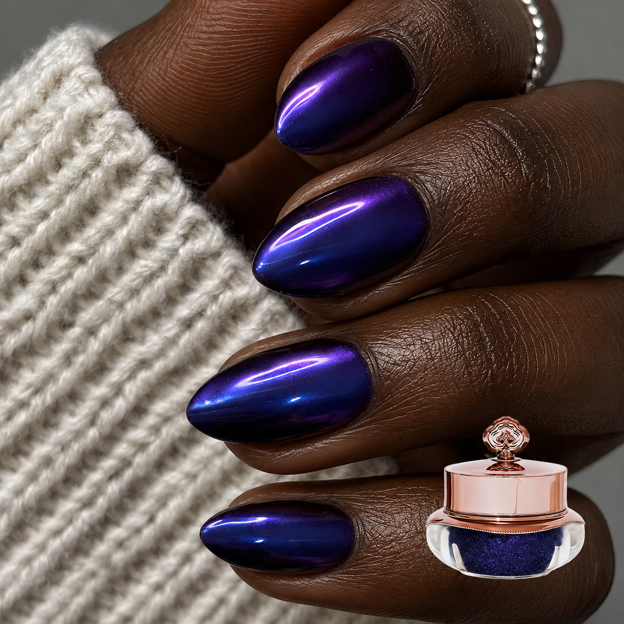 Blue Haven - Metallic Nail Powder