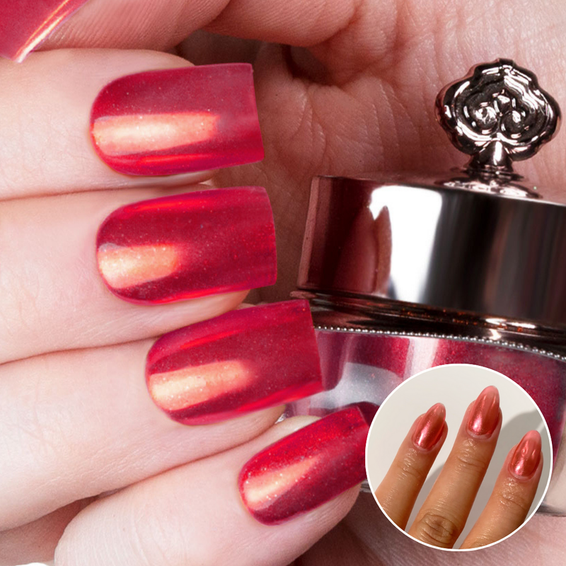 Candy Red - Metallic Nail Powder