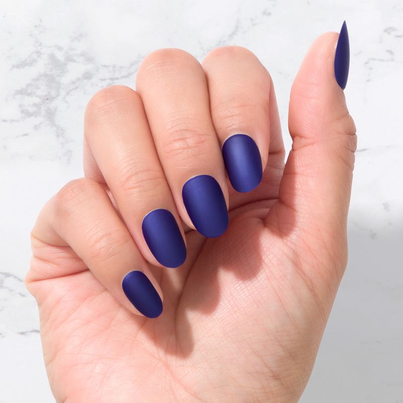 Denim - Oval Sustainable Nails