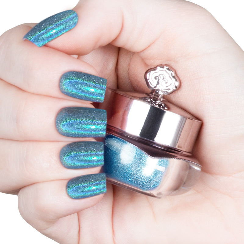 Glacier Blue - Holographic Nail Powder