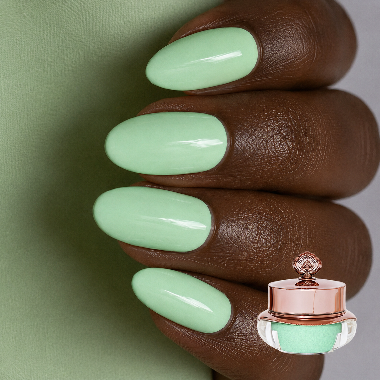 Green Tea - Matte Nail Powder