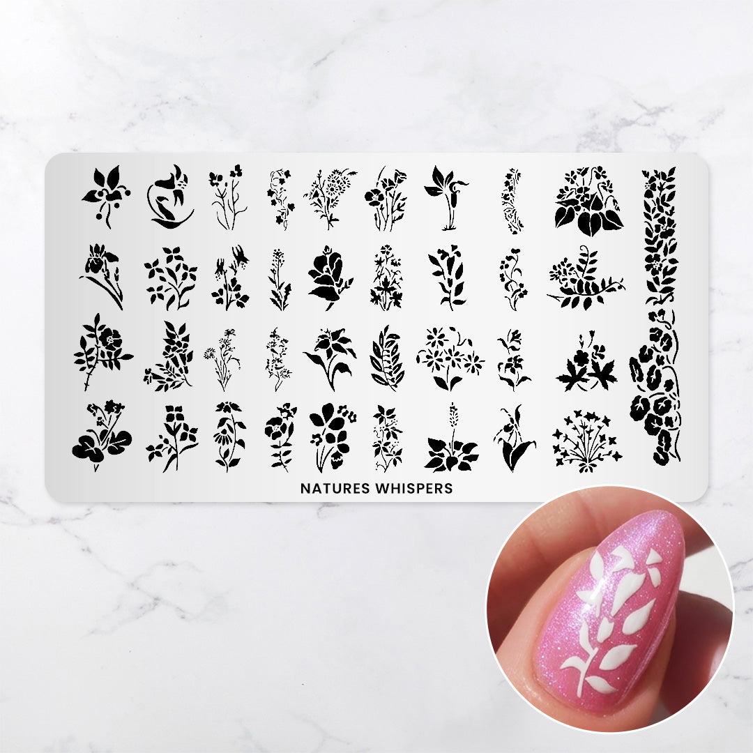 Nature's Whispers - Pattern Press Template