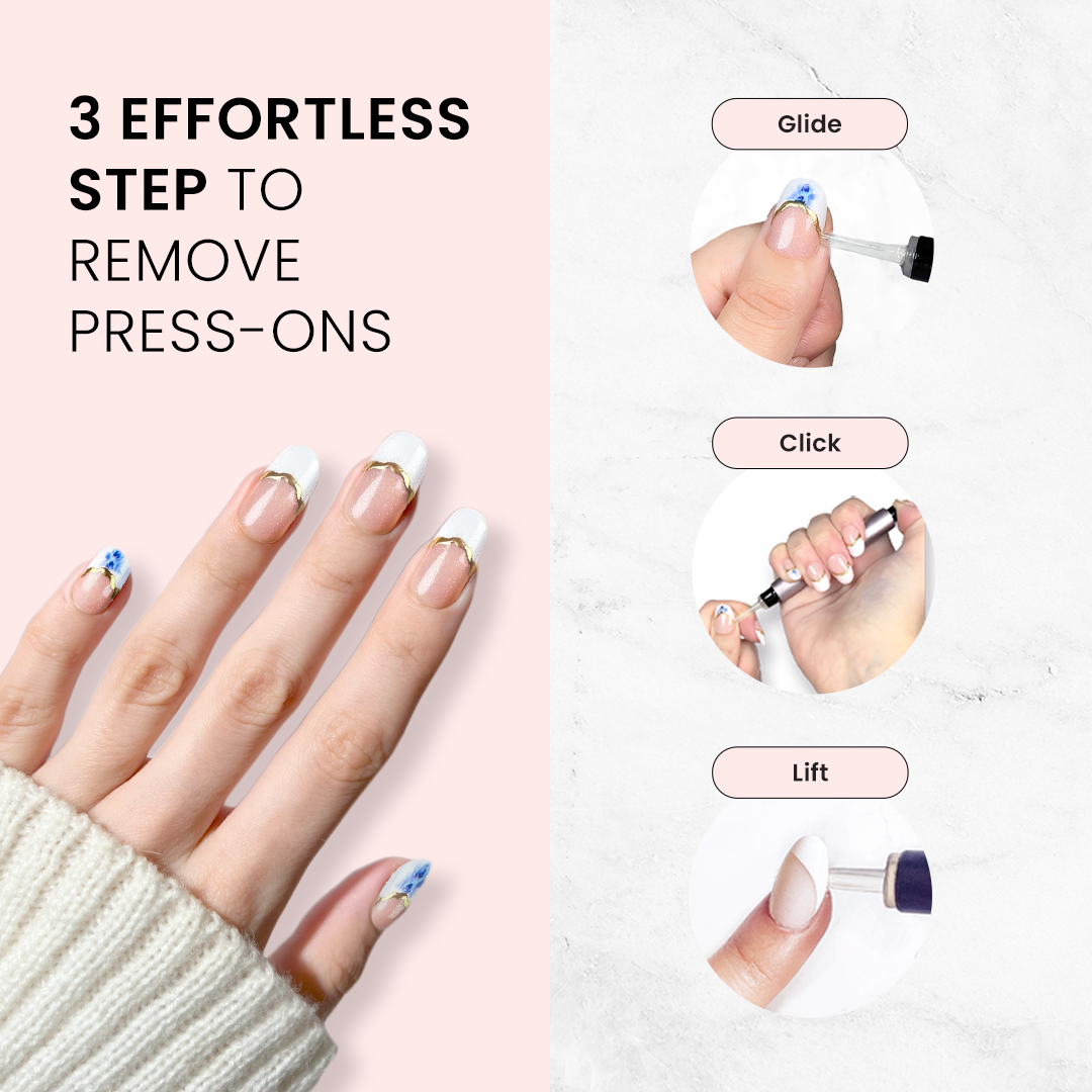 Bluebell Prism - Almond Sustainable Nails