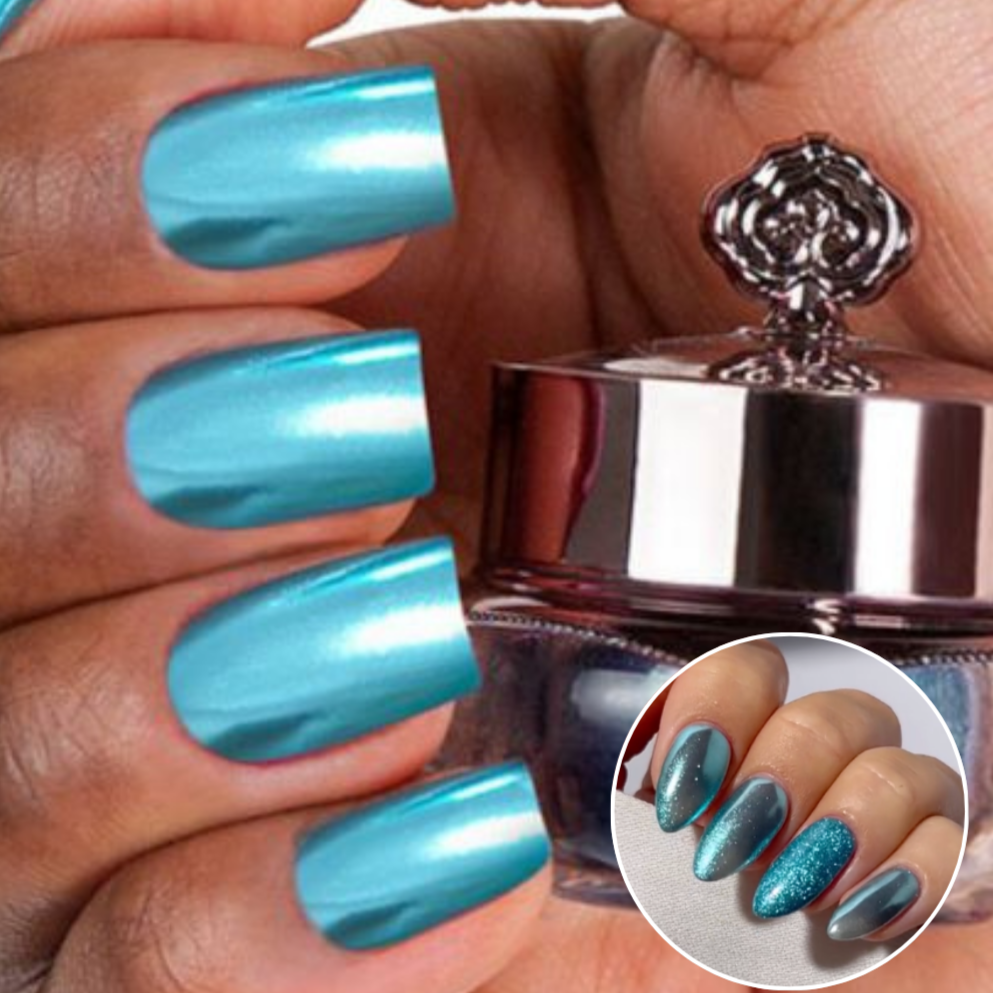 Azure - Metallic Nail Powder