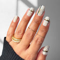 Noir Baroque - Oval Sustainable Nails
