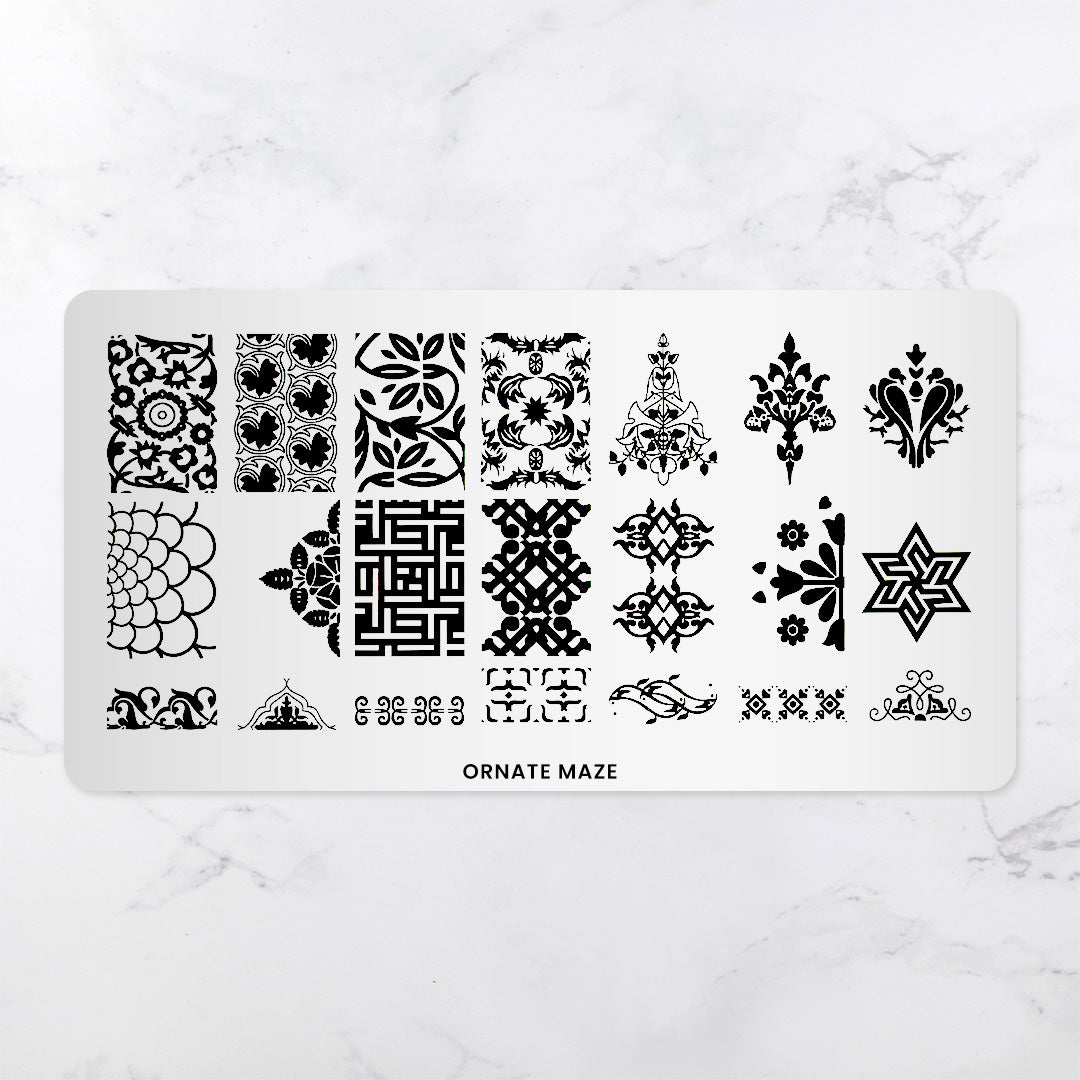 Ornate Maze - Pattern Press Template