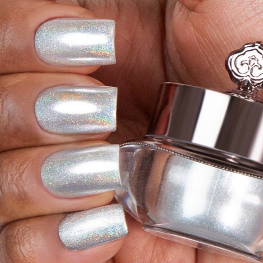 Platinum - Holographic Nail Powder.