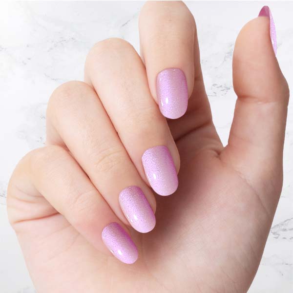 Classic pink Glazed Oval nails