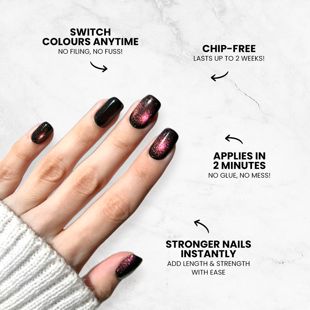 Twinkle and Spice - Oval Sustainable Nails
