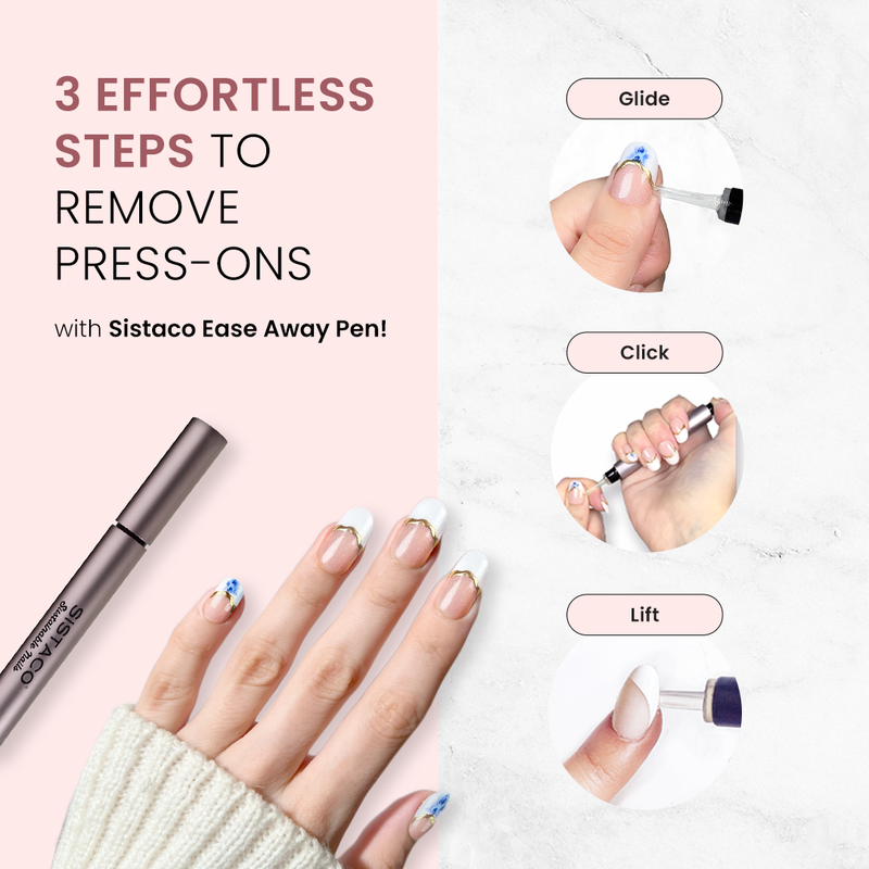 Sand and Sea - Oval Sustainable Nails - Pre order