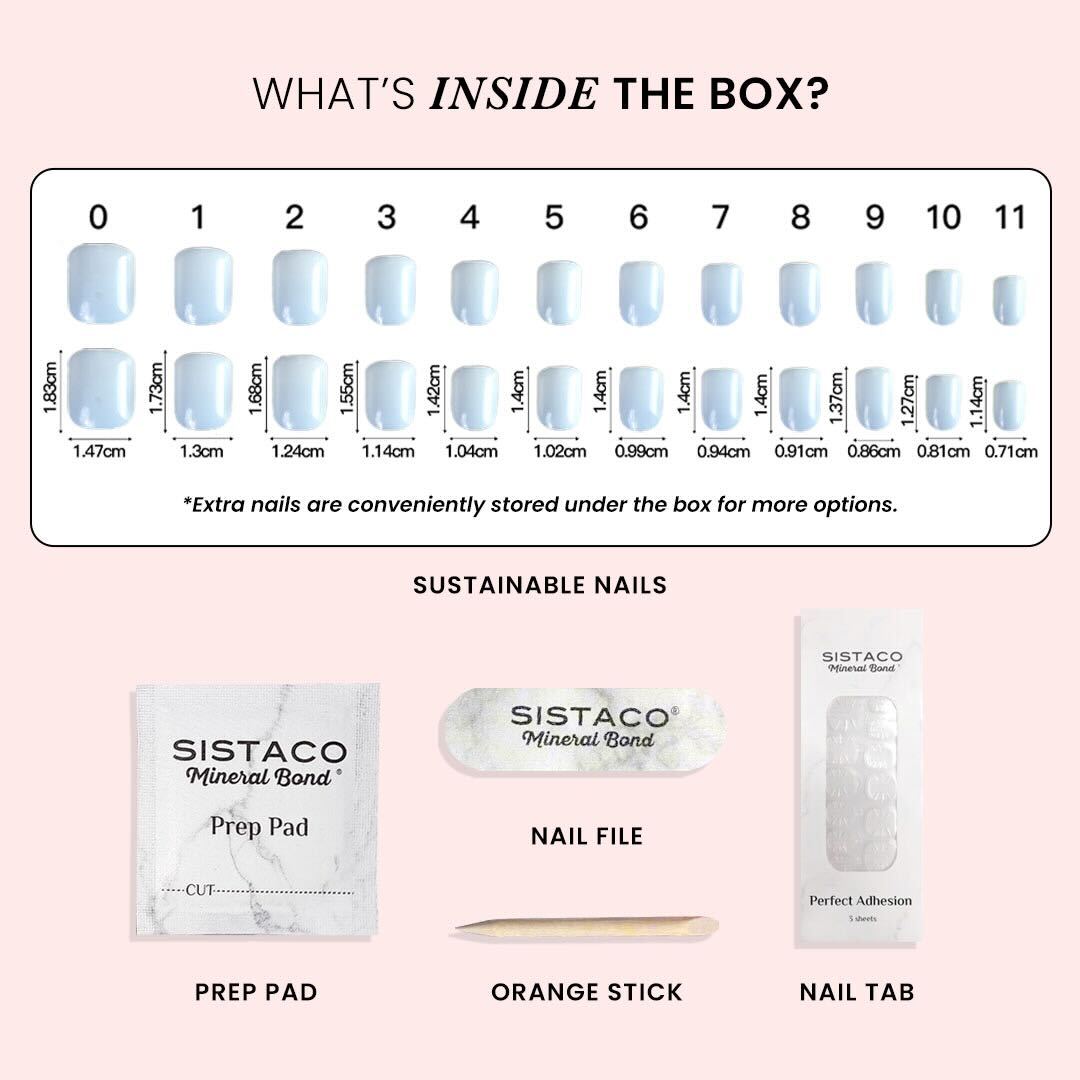 6 Piece Sustainable Nails Pack