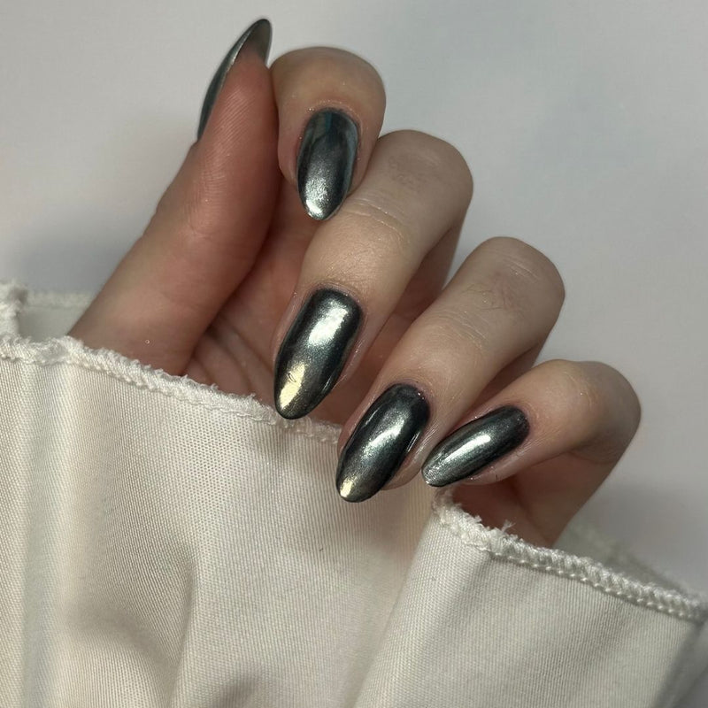 Glazed Silver - Metallic Nail Powder