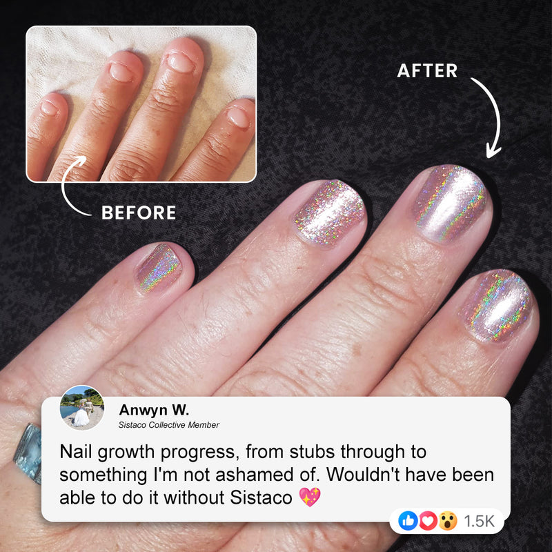 Ensemble d'ongles à liaison minérale