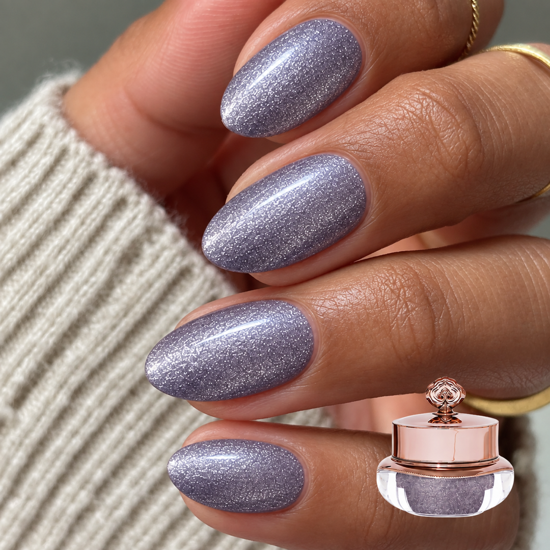 Thistle manicure with matching colour pot