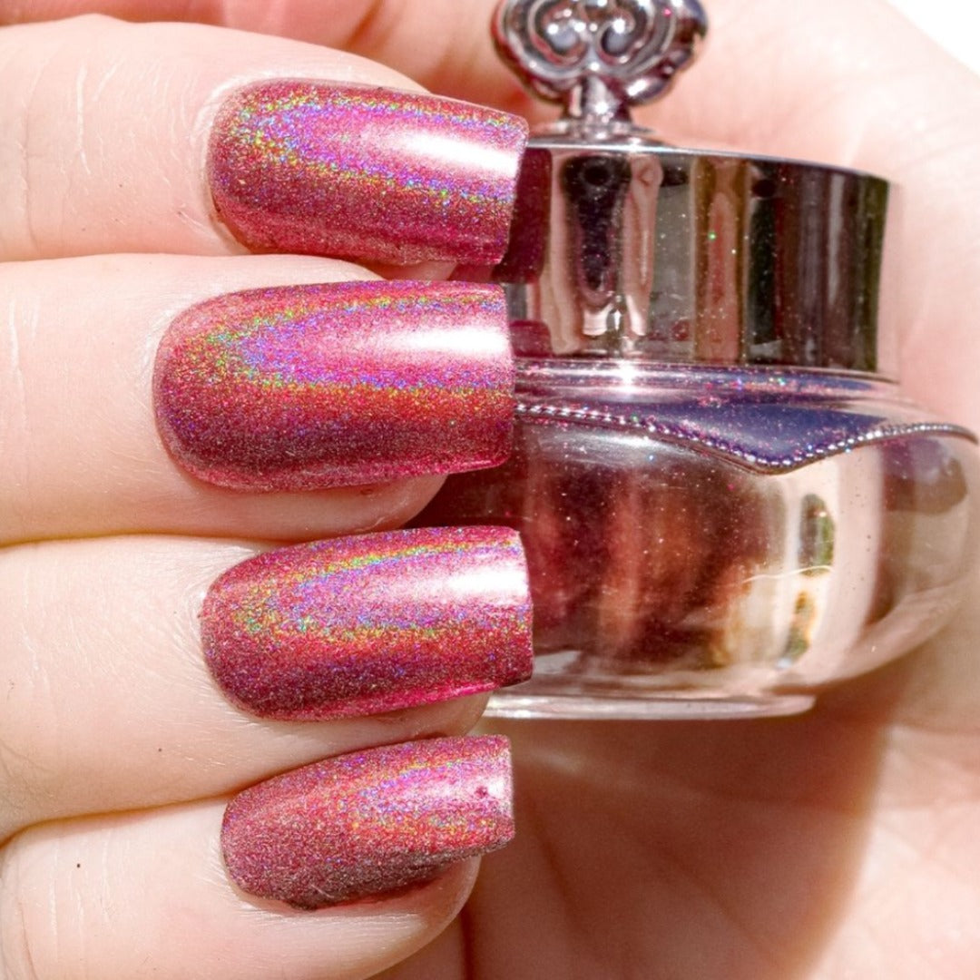 Pink Shatter - Holographic Nail Powder