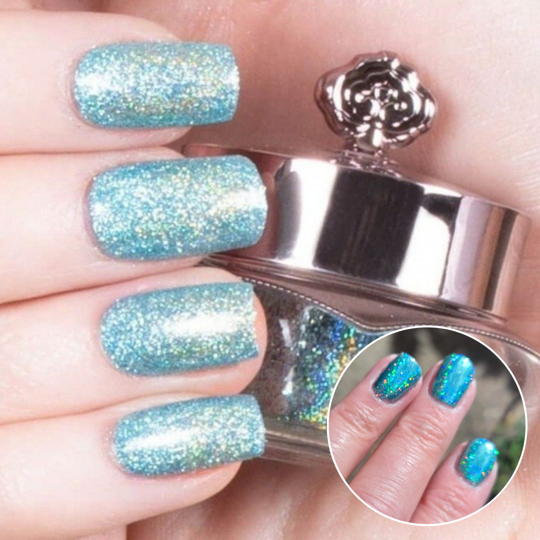 Turquoise - Holographic Nail Powder