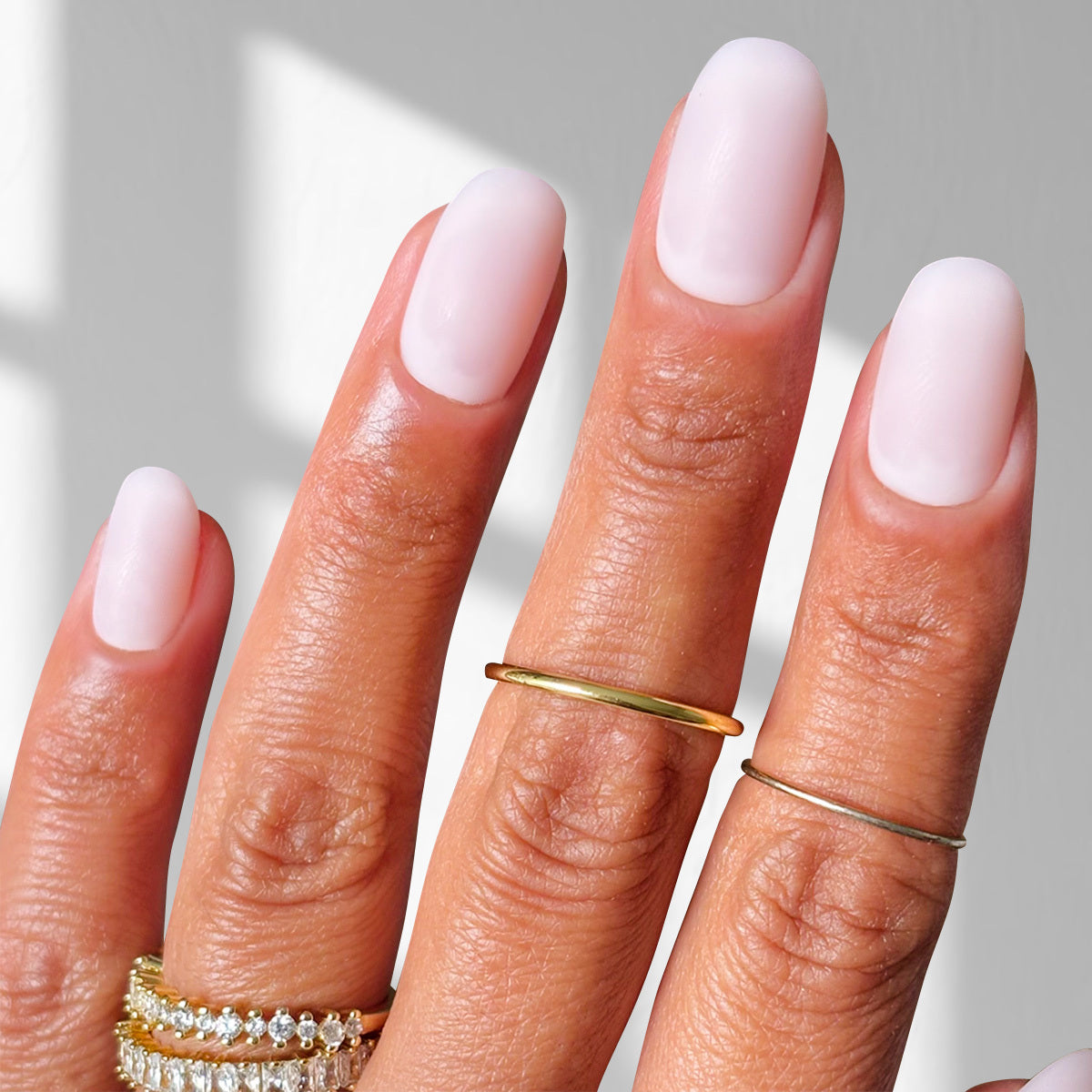 Muted Pink - Oval Sustainable Nails