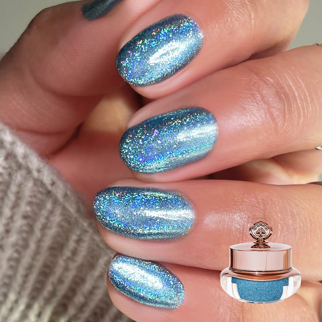 Turquoise - Holographic Nail Powder