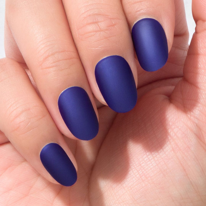 Denim - Oval Sustainable Nails