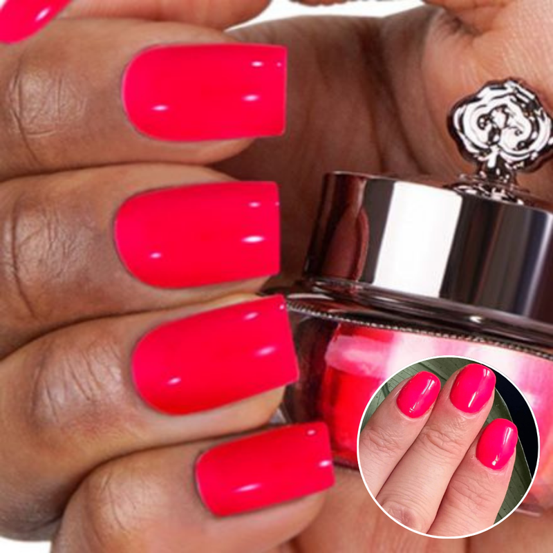 Hot Pink - Matte Nail Powder