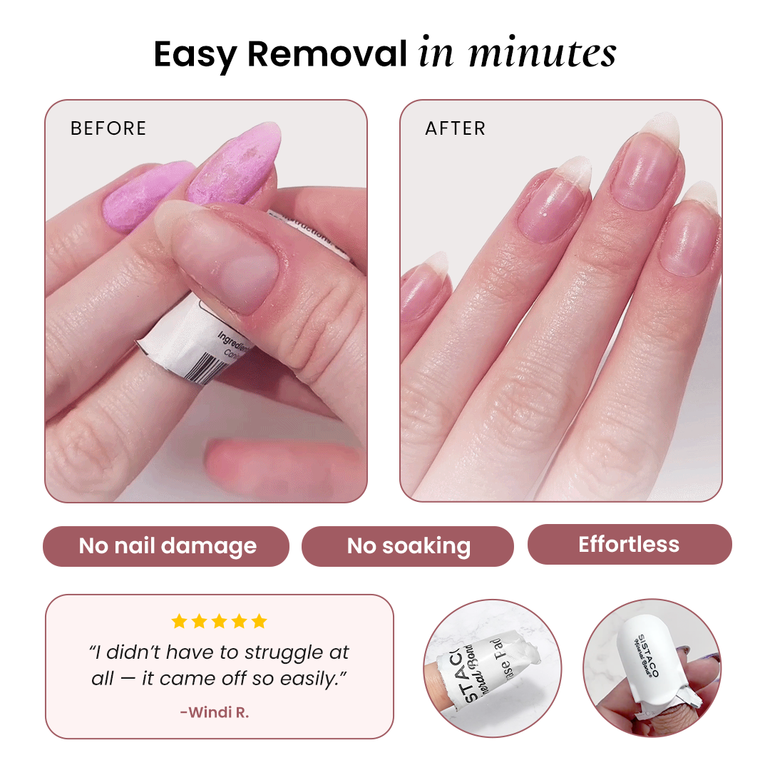 Ensemble d'ongles à liaison minérale