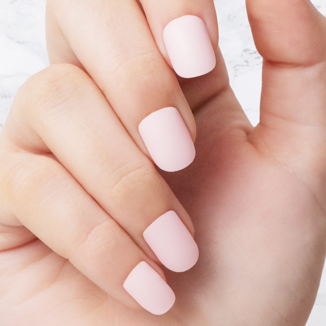 Muted Pink - Square Sustainable Nails