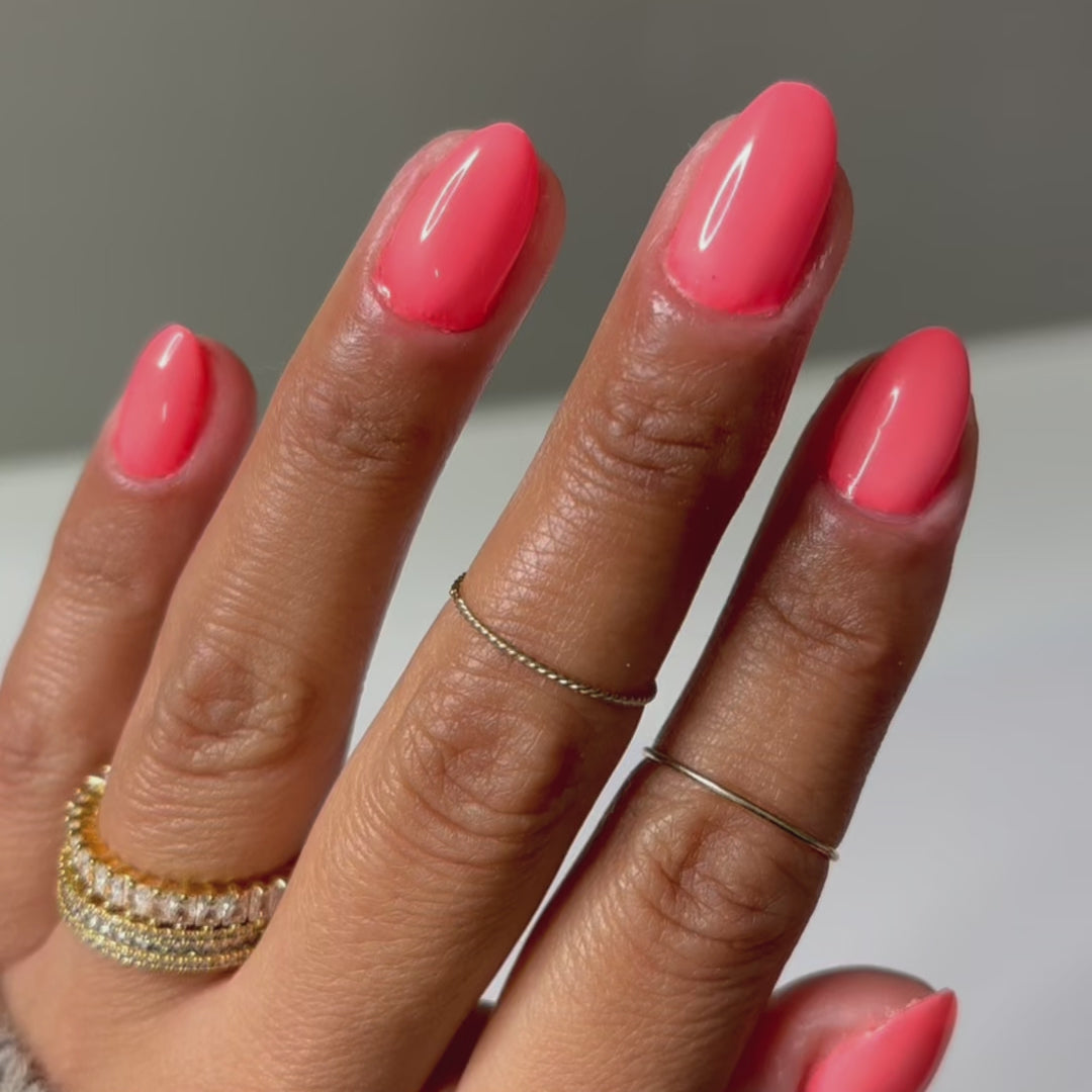 Hot Coral - Classic Neon Nail Powder
