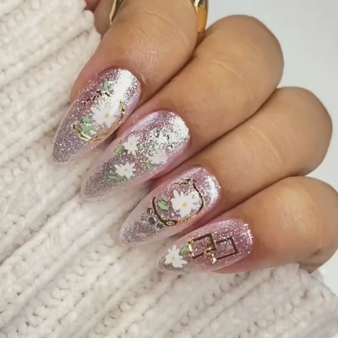 bloom nail embellishment finished manicure showcase