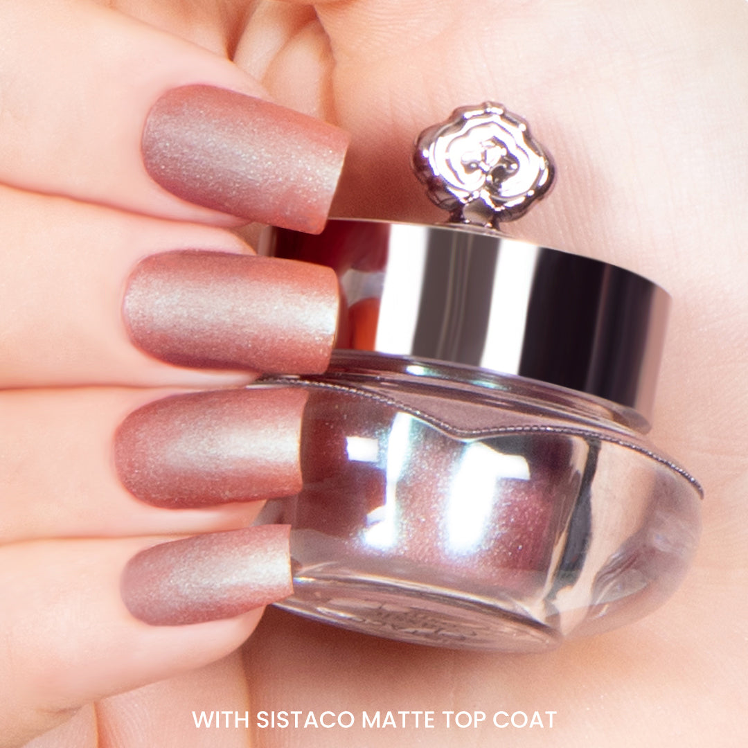 A deep purple colour