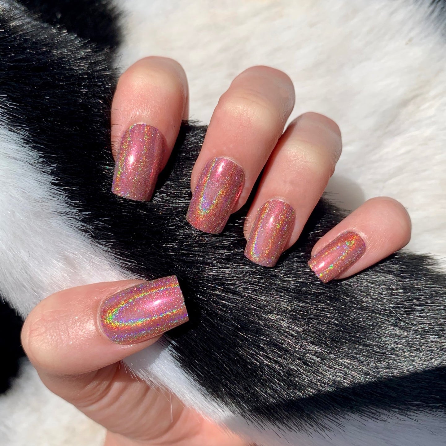 Pink Shatter - Holographic Nail Powder