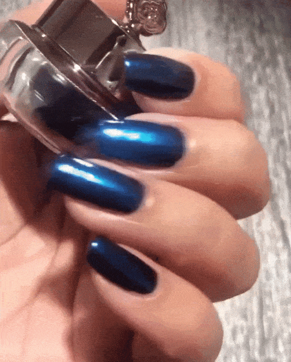 A stunning and vibrant cobalt blue metallic colour