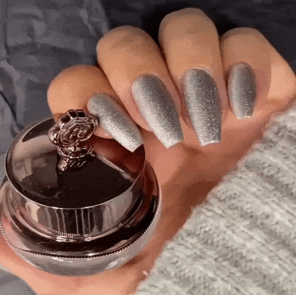 Platinum - Holographic Nail Powder.